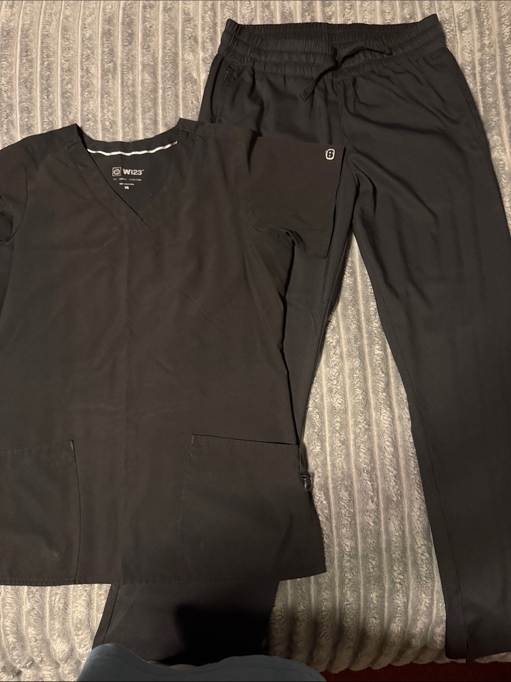 Women’s Black Wonder Wink Scrub Set Pants